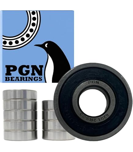 TIMKEN 6201-ZZ, 4 Pcs,Double Metal Seal Bearings 12x32x10mm, Pre