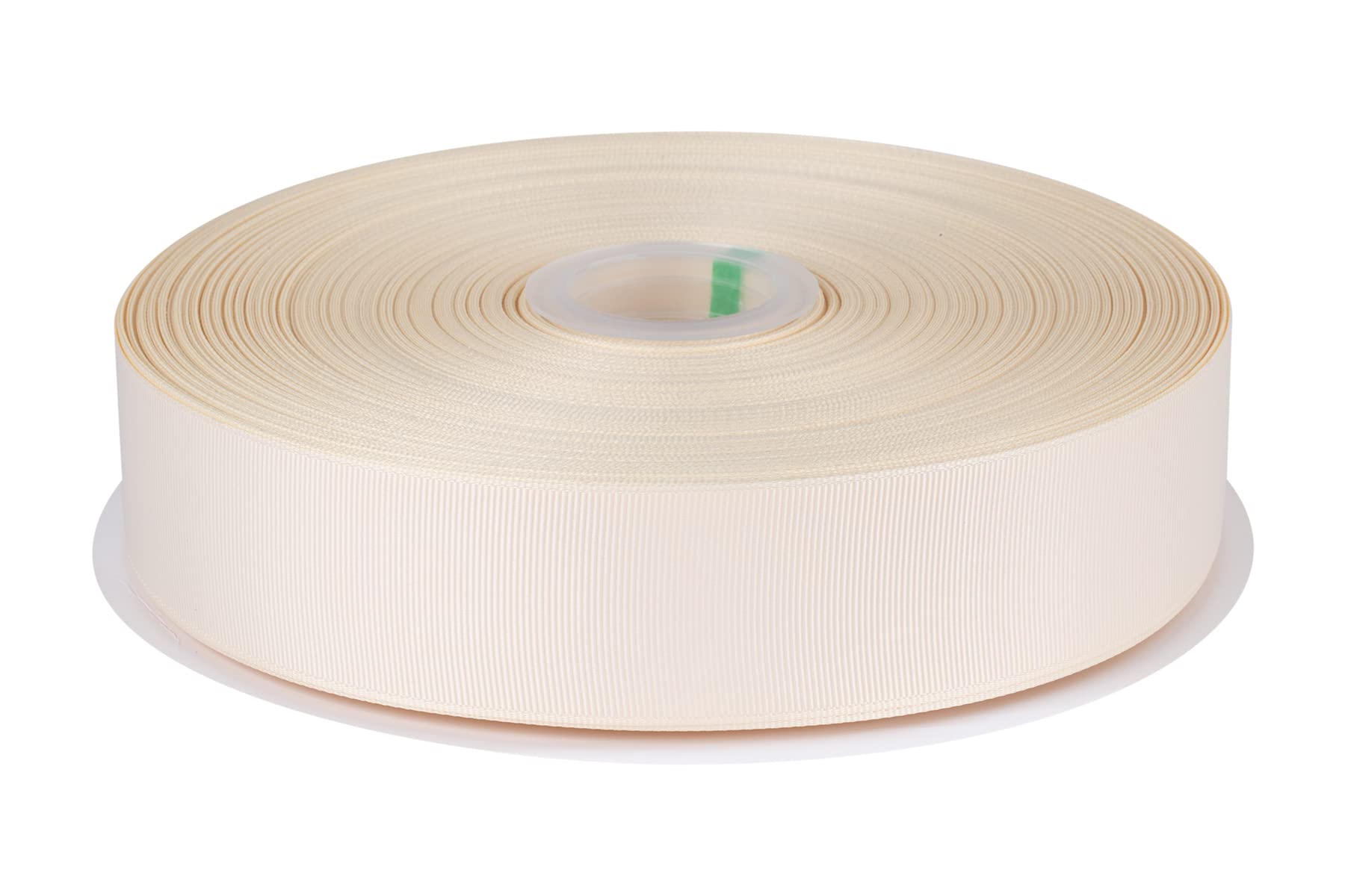 Fondersy 38mmX 91M Solid Grosgrain Ribbon for Gift Wrapping Parties, Wedding Decoration, Crafts Sewing(Ivory)