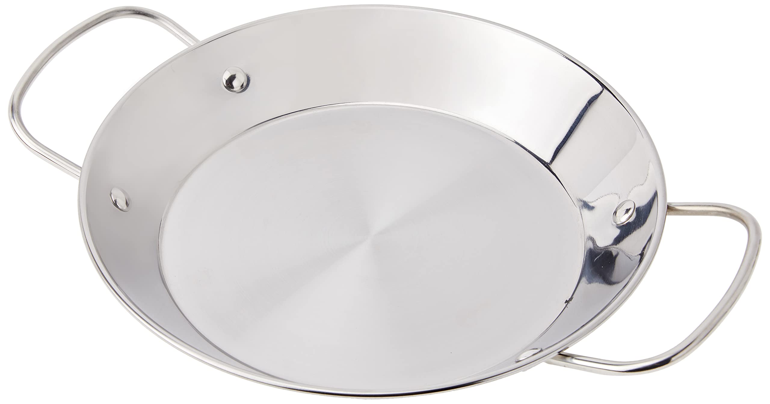 IBILI Premier Paella Pan, 28 cm, Stainless Steel, 2 Servings, Suitable for Induction Hobs