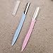 Uharbour Stainless Steel Eyebrow Razor and Shaper for Men and Women,Grooming Shavers(Pack of 4pcs)