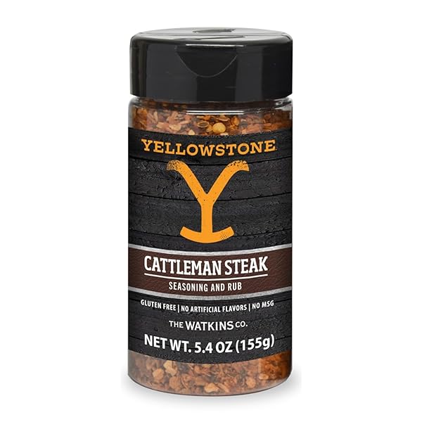 YELLOWSTONE CATTLEMAN STEAK SEASONING AND RUB, 5.4OZ