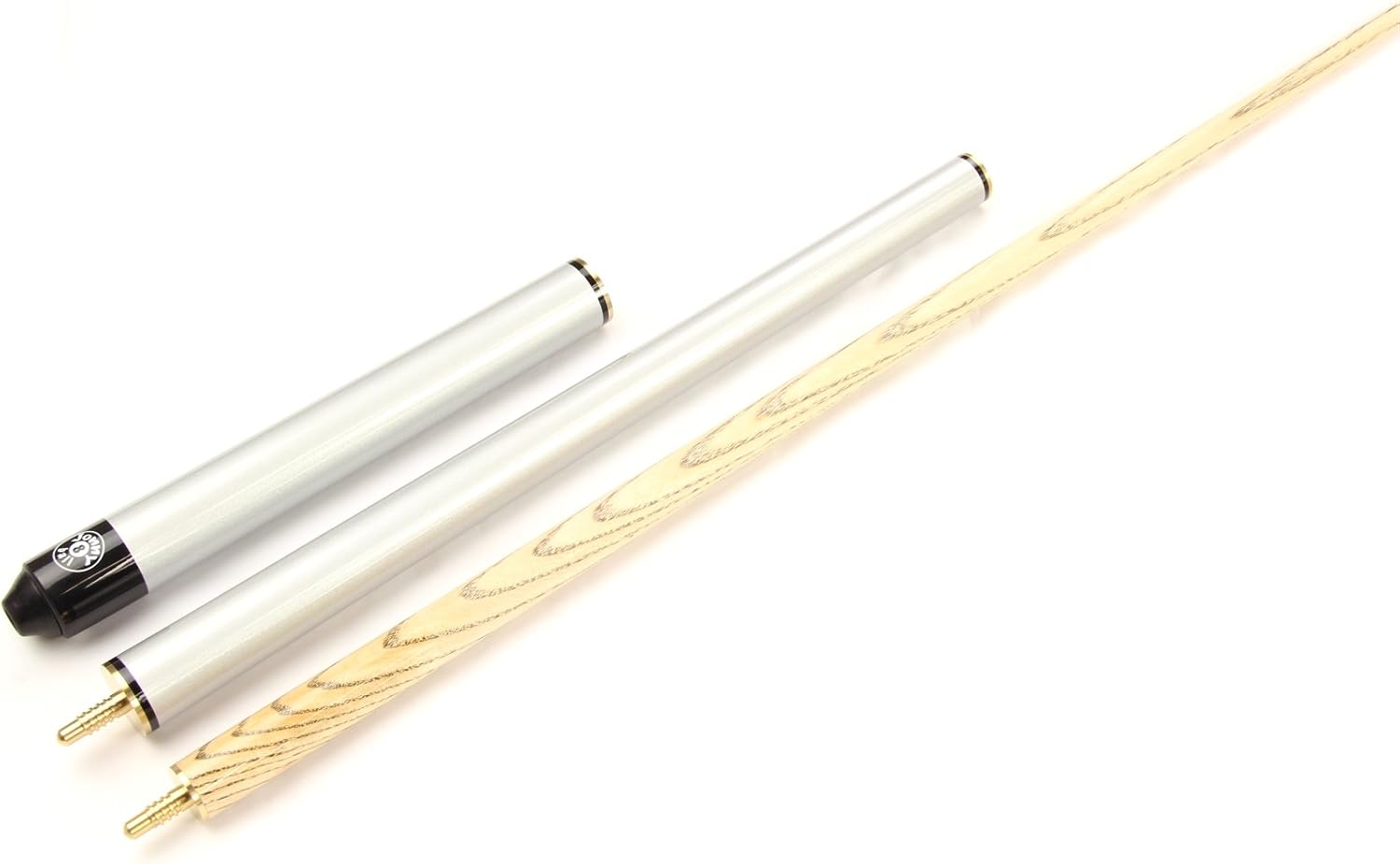 Jonny 8 Ball TRIAD 57 Inch 3 Piece Adjustable Ash Snooker Pool Cue - 9.5mm Tip (Silver) - Image 3