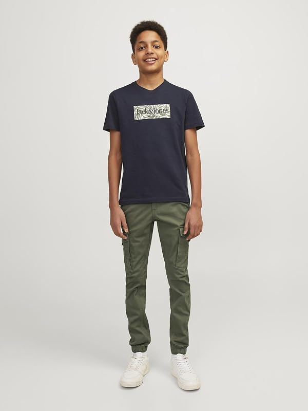 Jjipaul Jjflake Akm 542 Jeans Olive N Noos Jr, Crianças, Verde, 158