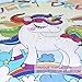 BlessLiving Unicorn Kids Bedding Duvet Cover Set Cute Magical Unicorn with Rainbow 3 Piece Super Soft Teen Girl Purple Yellow Bedspreads (Twin)