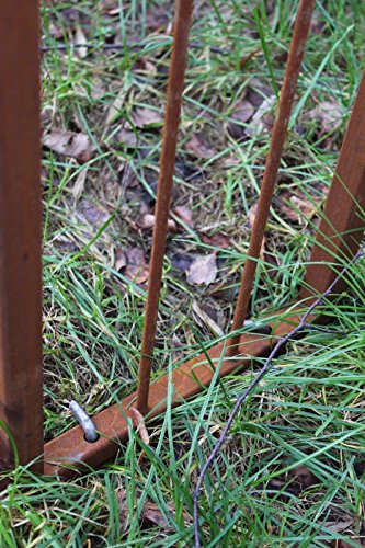 Zen Man Garten Rosenbogen Rost Metall Gartendeko Garten Rankhilfe Spalier Rost Rosenranke 031787-2 150 * 30 * 220cm – Bild 6