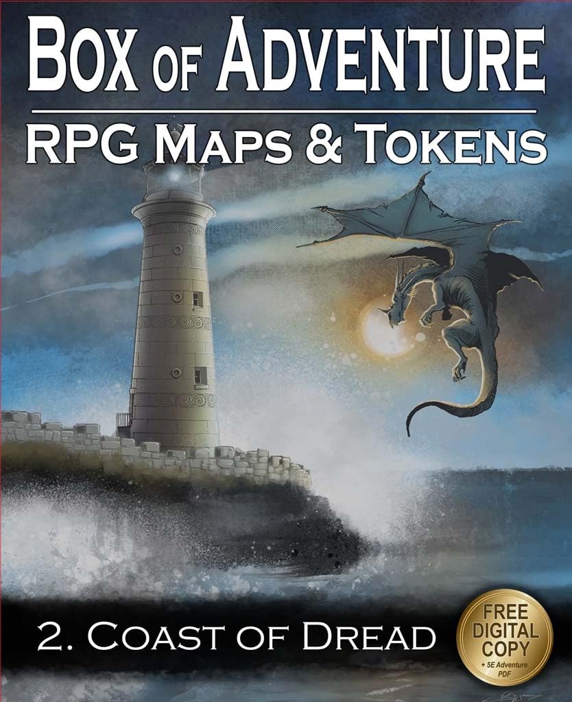 Loke BattleMats Box of Adventure - Coast of Dread