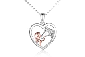 YFN Horse Pendant Necklace Sterling Silver Girls with Horse Gift For Women Girls
