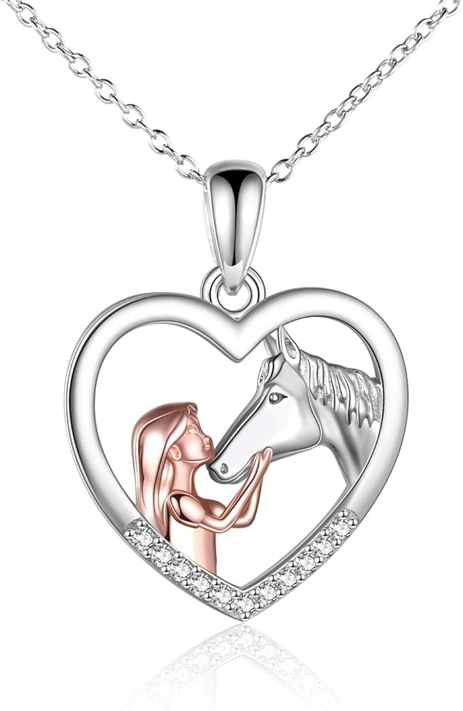 YFN Horse Pendant Necklace Sterling 