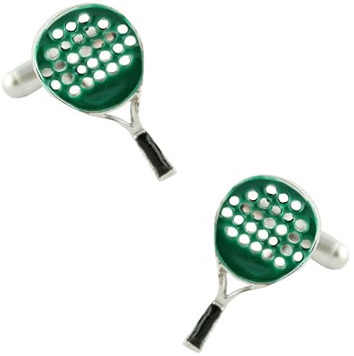 MasGemelos - Gemelos Raqueta de Padel Verde Cufflinks ...