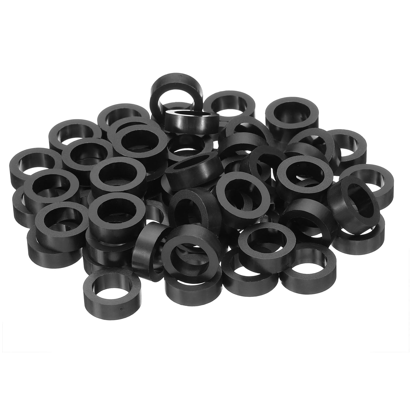 PATIKIL M12 Round Electrical Outlet ABS Spacers Washer, 60 Pcs 12.2mm ID, 18mm OD, 6mm Length Without Threaded,Switch and Receptacle Spacers Hardware for M12 Screws โ image 1