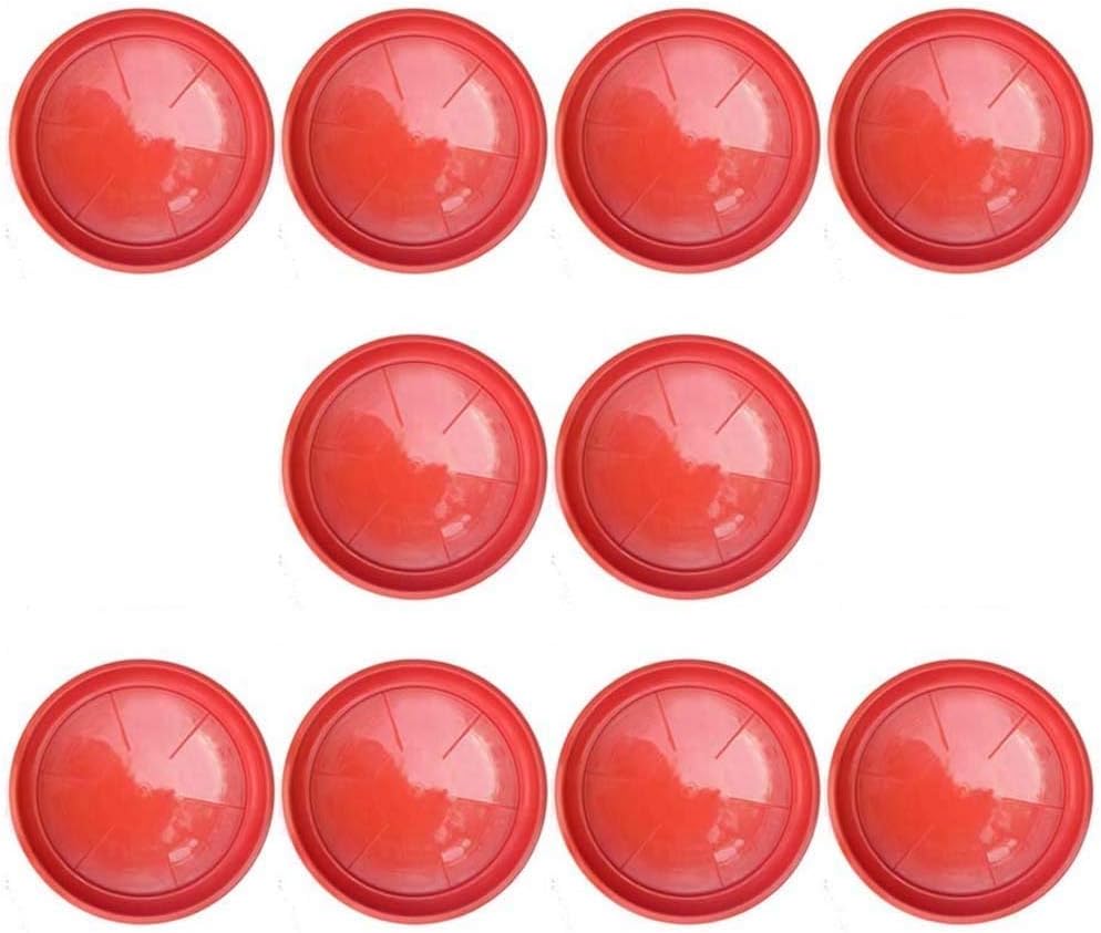 VINSHRA Plastic 12 INCH Round Brown Bottom Tray Set of 10/ UV Treated Plastic Pot-Terracotta Color/Heavy Duty Highly Durable Gamla for Indoor Home Decor & Outdoor Balcony Garden Drip Tray