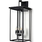 ZSMAIKU 30" Extra Large Outdoor Wall Lights Exterior Wall Sconce,Black Outdoor Garage Lights,Modern Exterior Light Fixtures,W