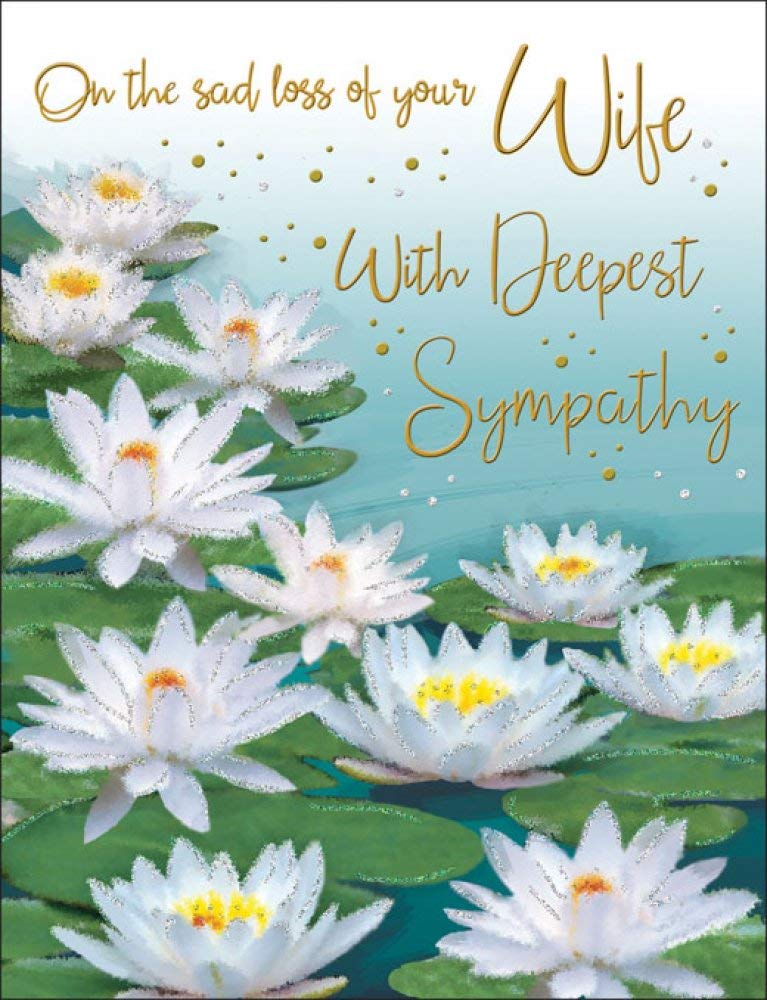 Regal Publishing Occasion Card Sympathy Wife - 8 x 6 inches,blue|beige|green