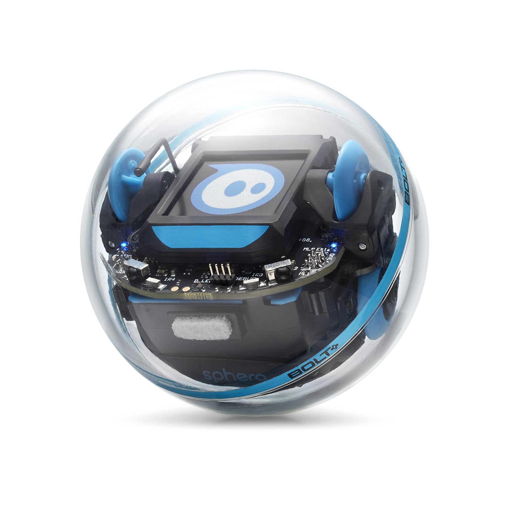 Sphero BOLT+: Coding Robot Ball - Beginner to Advanced Programming - Ages 8+ - 3 Ways to Code: Draw, Blocks, JavaScript - Animated LCD Screen - Durable & Waterproof - STEM Toy for Kids & Teens