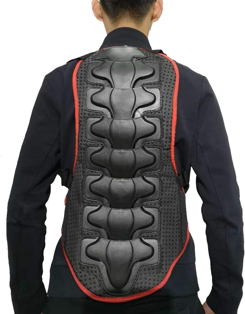 Protective Protection Waist Armor Cycling Protector Spine Back Riding Motorcycle Gear S) (Black