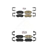 AmeriBRAKES Front Rear Ceramic Disc Brake Pads Kit