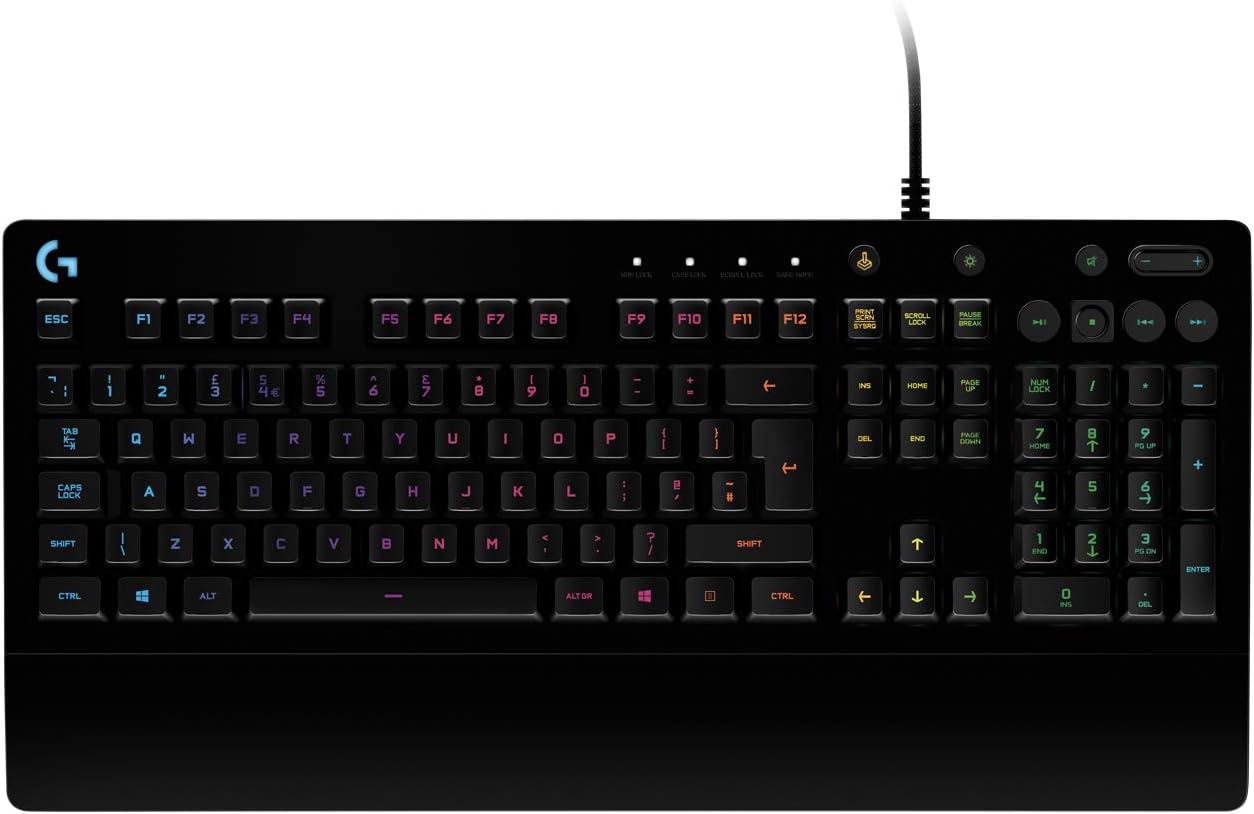 Logitech G213 Prodigy Gaming Keyboard, RGB Backlit, Qwerty UK Layout