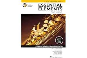 Essential Elements for Band Eb Alto Saxophone Book 1 with EEi Online Resources | Eb Alto Sax Method Songbook and Sheet Music with 250+Video Lessons and Updated Repertoire |Comprehensive Band Method