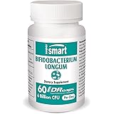Supersmart - Bifidobacterium Longum 6 Billion CFU Per Day - Probiotics & Prebiotics for Intestinal Health & Gut Flora | Non-G