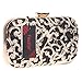 Fawziya Bling Ring Clutch Cocktail Purses For Women Snakeskin Evening Bag-Black