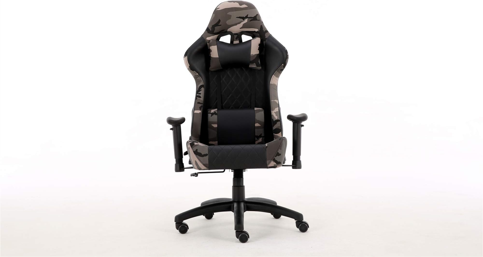 Gaming Chair Racing Office Computer Game Chair Ergonomic Backrest and Seat Height Adjustment Recliner Swivel Rocker with Headrest and Lumbar Pillow E-Sports Chair Camouflage Pattern