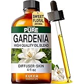 KUKKA Gardenia Essential Oils - 4 Fl Oz - for Hair, Skin, Diffuser, Aromatherapy & DIY Soap Making Scent