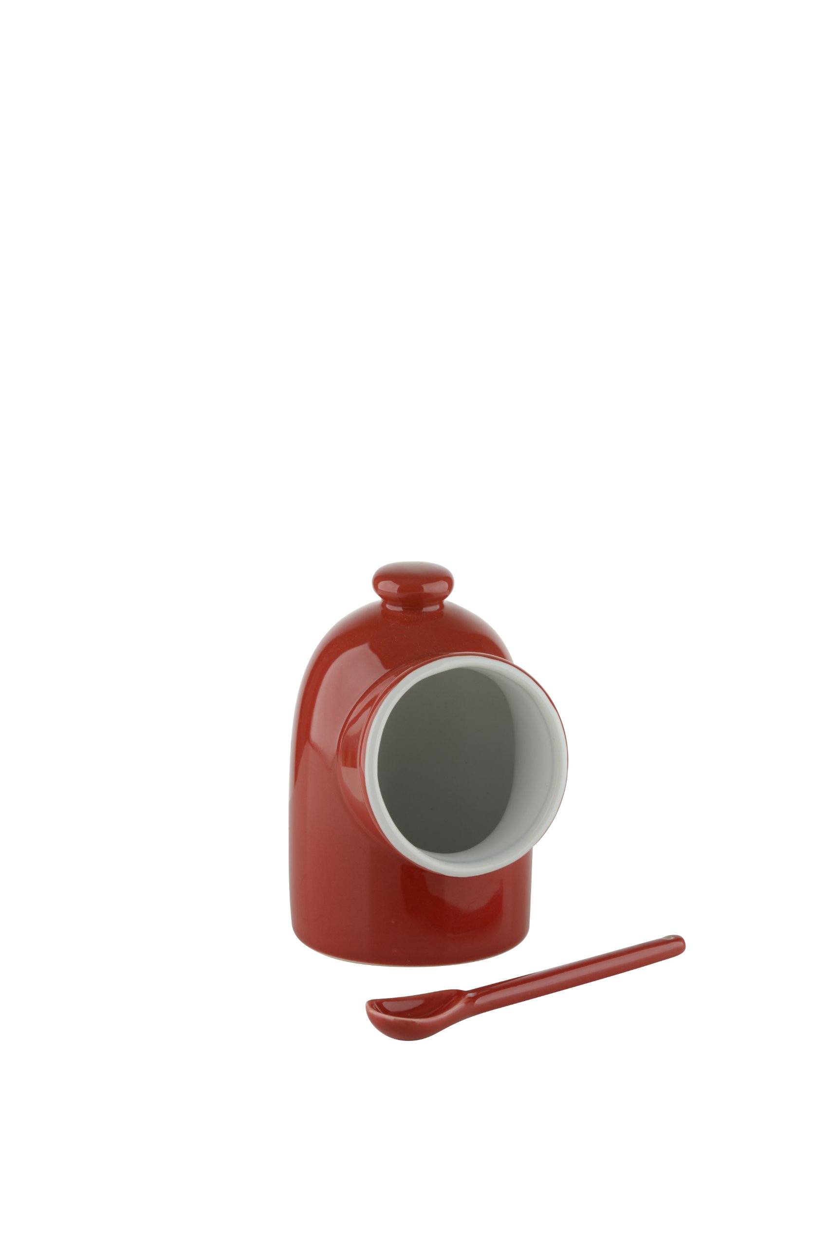 SCOOP! BIA Salt Pig & Spoon Red, 9 x 8 x 12.5 cm