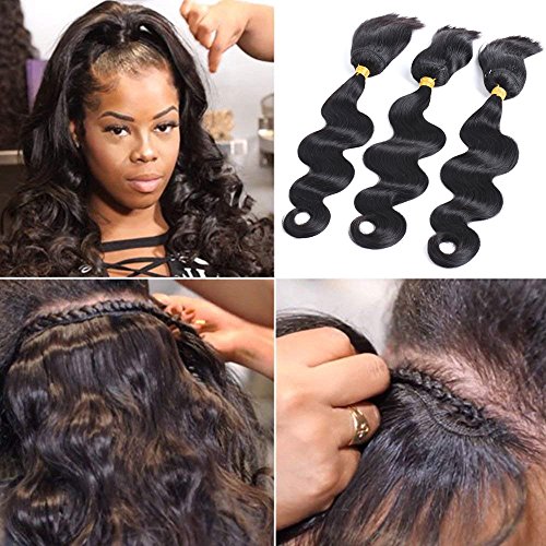 Braid In Bundles Virgin Hair Brazilian Body Wave Human Hair Weave Braid