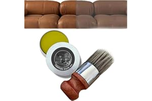 SIL VFR Furniture Salve for Leather,Leather Salve for Furniture, furniture salve and brush，Furniture Salve/Leather Salve with Boar Bristle Brush for Home (1PCS)