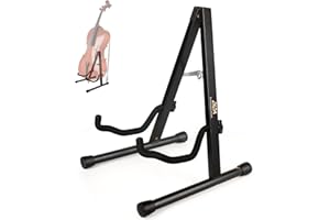 DIDA Cello Stand, Cello Stand with Bow Holder, Wooden A-Shape Floor Stand with Padded Foam, Fits 1/2, 3/4, 7/8, 4/4 Full-Size, Cello Holder for Home and Studio Display (Blackwood, Cello)