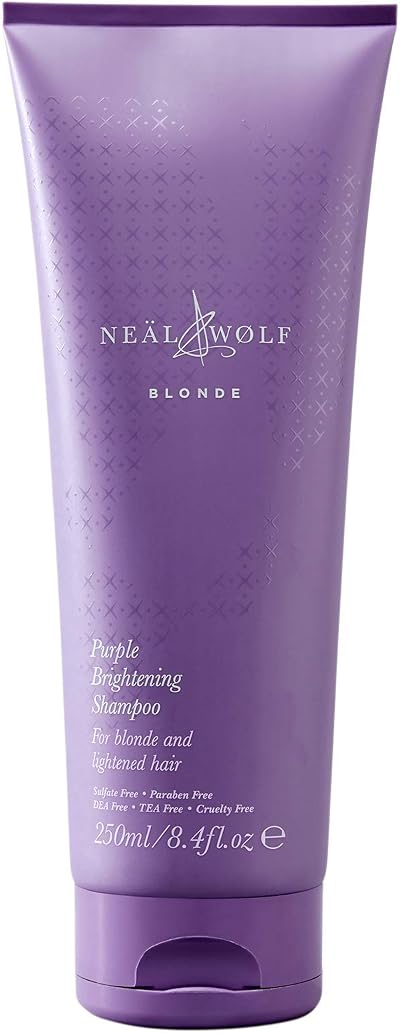 Neal & Wolf Blonde Purple Brightening Shampoo 250ml Neutralizes Brass Tones