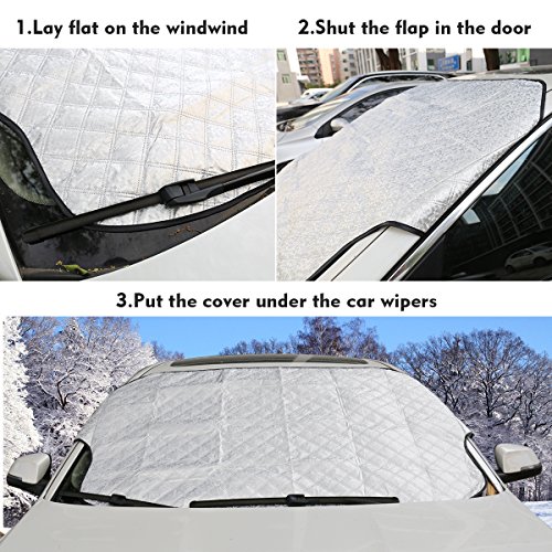 image for Windshield Snow Cover,ZOTO Windshield Cover for Ice and Snow,Universal