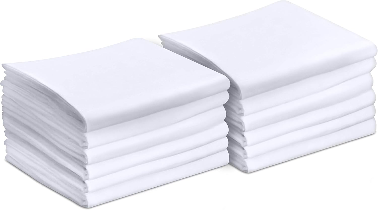 Utopia Bedding Pillowcases - 12 Pack - Bulk Pillowcase Set - Soft Brushed Microfiber Fabric- Wrinkle, Shrinkage and Fade Resistant Pillow Covers (Queen, White): Home & Kitchen
