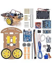 vkmaker nuevo Avoidance rastreo Motor inteligente robot Car Kit Chasis Velocidad Encoder Caja de batería 2 WD módulo ultrasónico