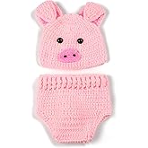 SUNGOOYUE Newborn Photography Props, Baby Cute Animal Photoshoot Outfit Woolen Cute Animal Style Baby Crochet Clothes for Infants 0-3 Months