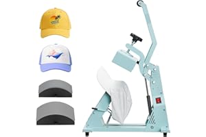 Uargd Hat Heat Press Machine with Dual Interchangeable Platens, Accurate Temperature and Time Settings, Ideal for HTV and Sub