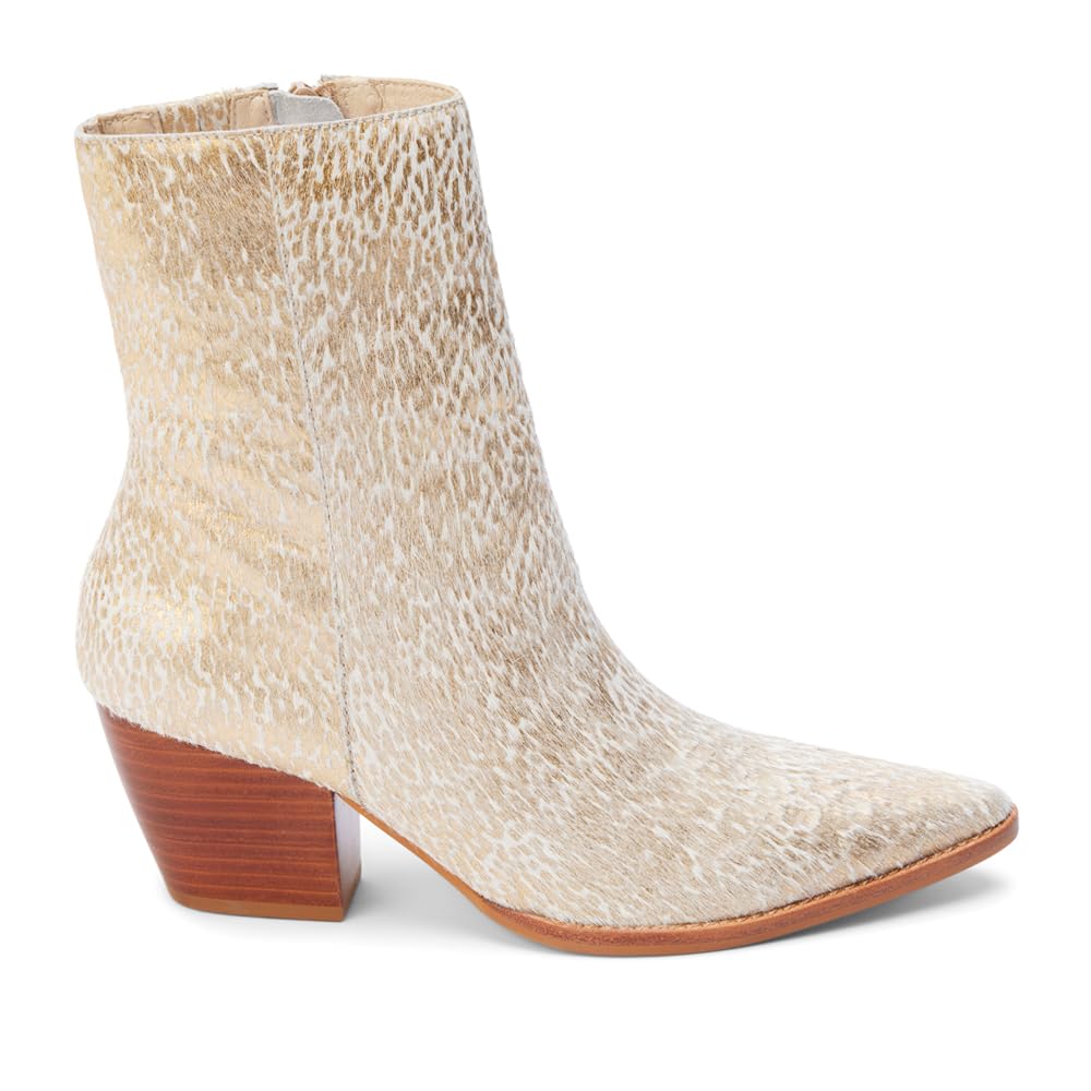 Matisse Footwear Caty Mid-Calf Boot, Gold Splatter, 7.5 Image