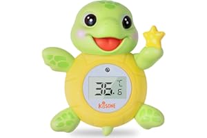 KISSONE Baby Bath Thermometer, Sea Turtle Floating Digital Water Thermometer with Auto Shut Off for Safety, Accurate Temperat