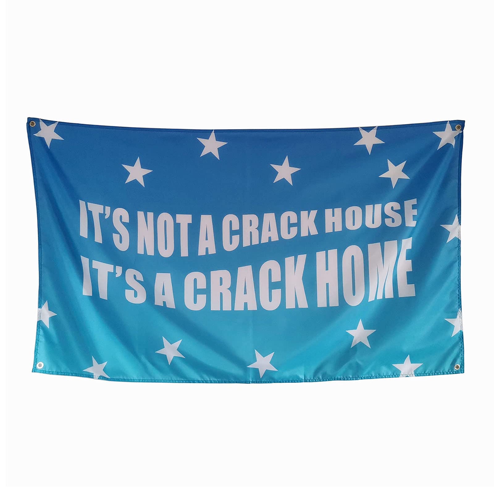 OINEIZ It‘s Not A Crack House Funny Flags for Room Guys Teen College Dorm, 3x5 Outdoor Meme Cool Flags Boys Man Cave Fun Cheap Party Bedroom Frat House Wall Décor