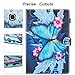 SM-T350 Case, Previous Galaxy Tab A 8.0 2015 Case, Dteck PU Leather Smart Wallet Case with [Auto Sleep Wake] Cute Flip Stand Cover for Samsung Galaxy Tab A 8 2015 Release Tablet-Butterfly Flower