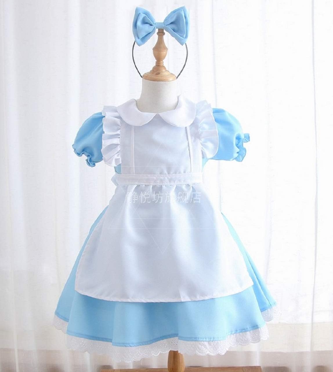 Amazon ゆーたん U Tan アリスコスプレ 不思議の国のアリス 子供用 キッズ ハロウィン仮装 コスプレ ディズニー風衣装 親子コーデ リボンポイントボーダー柄ハイソックス付き Xxl140 キッズコスチューム おもちゃ