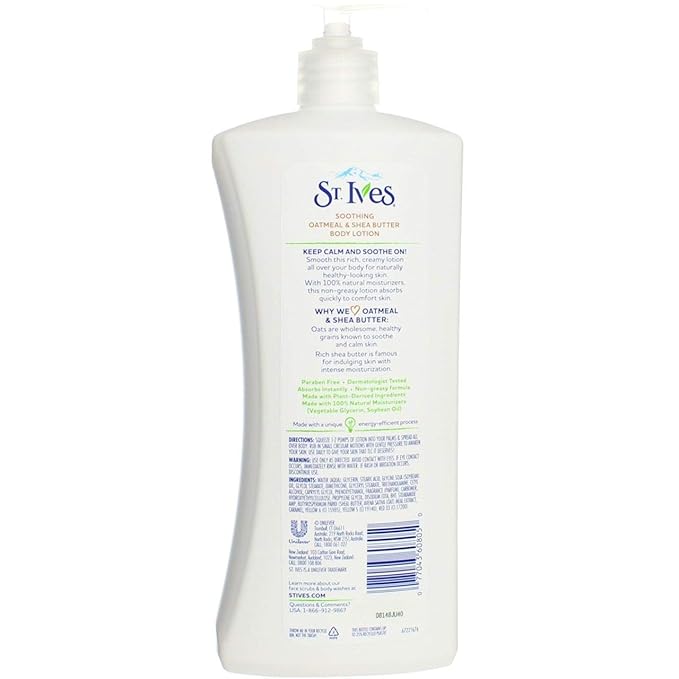 st ives oatmeal shea butter lotion