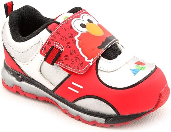 Sesame Street Elmo SES321 Sneaker (Toddler), White, 10 M