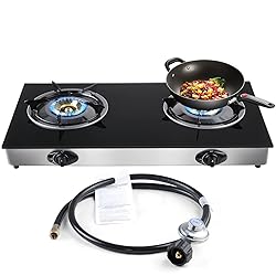 Propane Gas Cooktop 2 Burners Stove portable gas