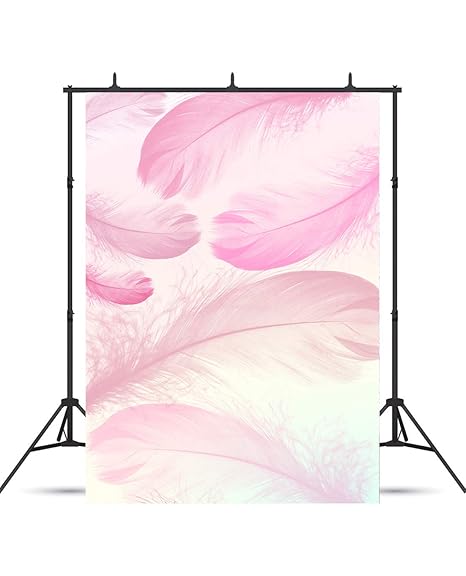 Soft Pink Feathers Backdrop For Photography Photo Amazon Co Uk
