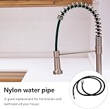 DOITOOL 1PCS Pull Down Faucet Replacement Hose 150cm Stainless Steel Black view 4