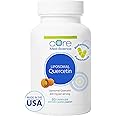 Core Med Science Liposomal Quercetin, 200mg (60 Capsules) - Quercetin Supplement Supports Vitamin C and Zinc Absorption - Promotes Immune System & Heart Health, Gluten-Free & Dairy-Free