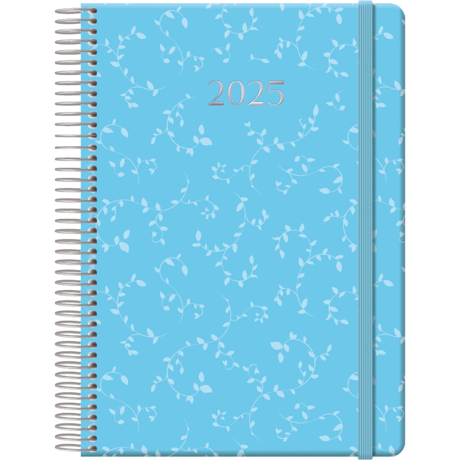 Dohe - 2025 Diary - Day by Page, A5 Size (14 x 20 cm), 12 Months January to December, Hardcover, Planner in Spanish, Office Supplies - ARUBA Blue