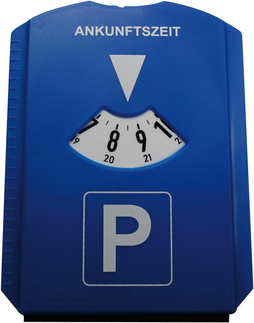 Kaufmann Neuheiten -AZINN600 Blue Area Parking Disc with 3 Shopping Cart Tokens