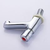 willkey Self Closing Basin Taps Press Water Saving Hot Cold Mixer Chrome 1/2'' view 8